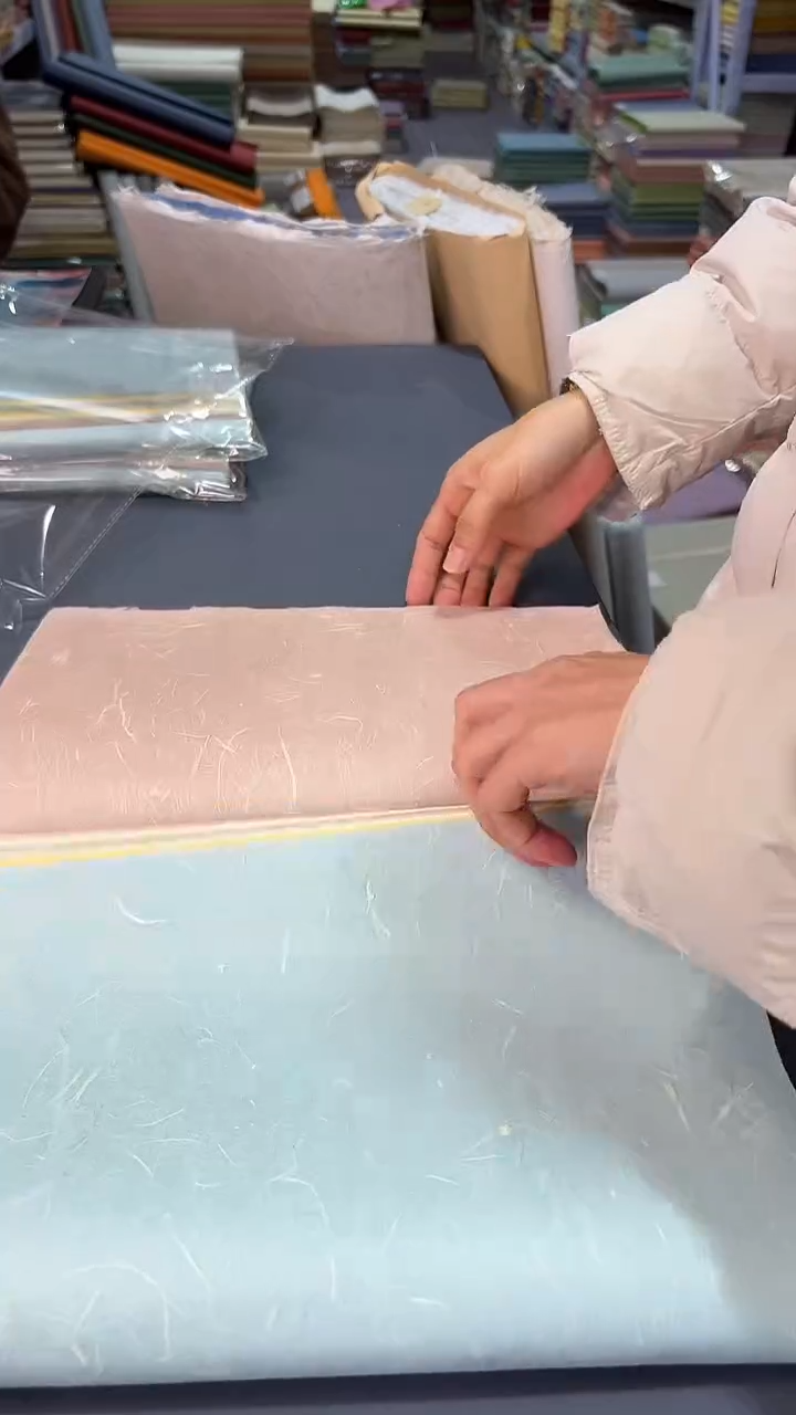 纯手工30*60cm五色50张雁楮清水云龙