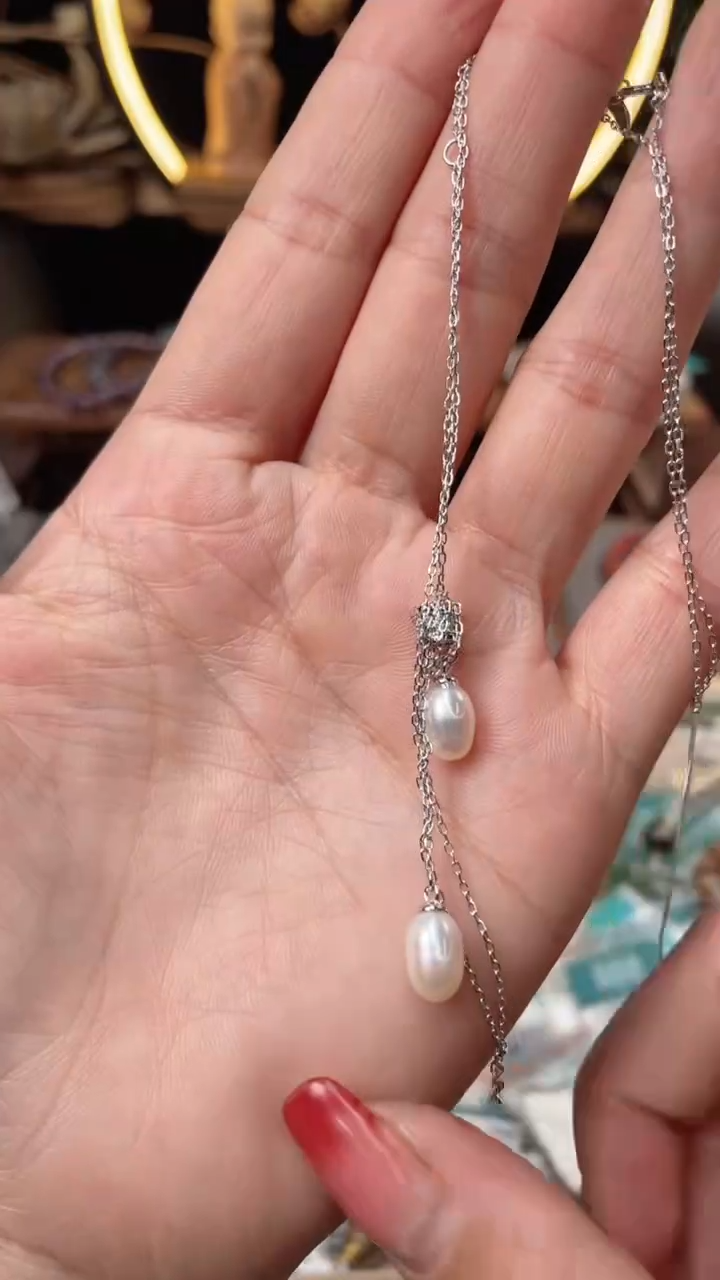 【闪购商品】淡水珍珠手绳银S925镶嵌@@I073I015426