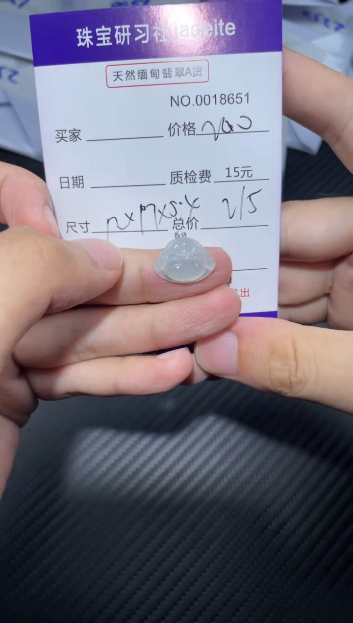 翡翠18K金镶嵌颈饰018651