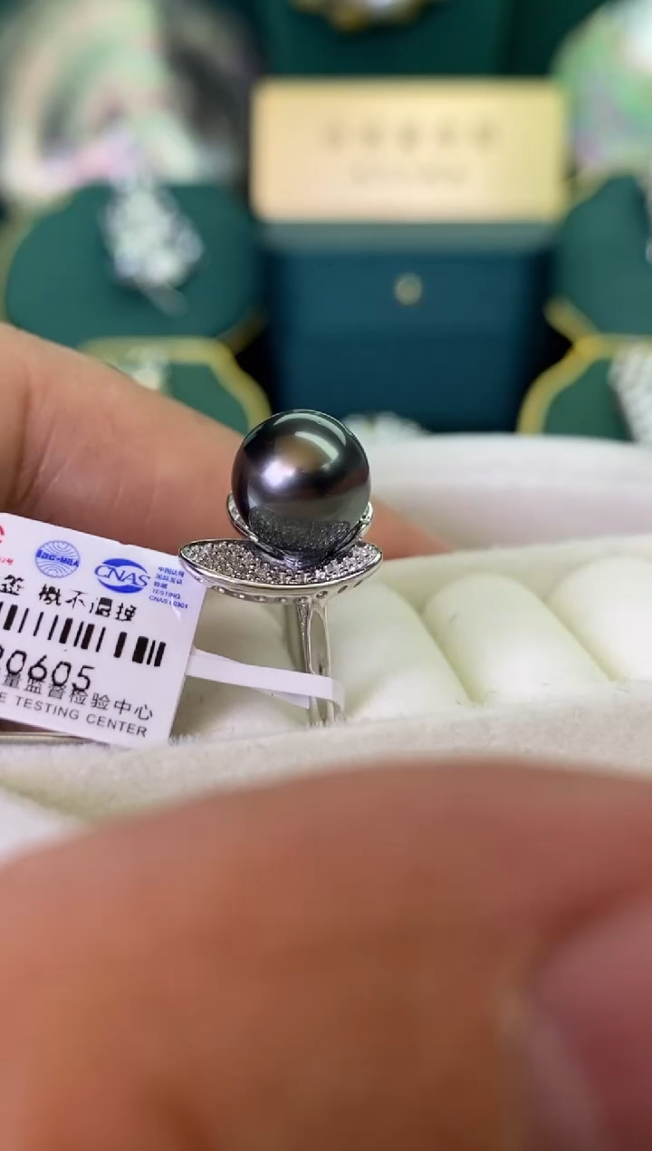 【闪购商品】海水珍珠戒指银S925镶嵌10-11