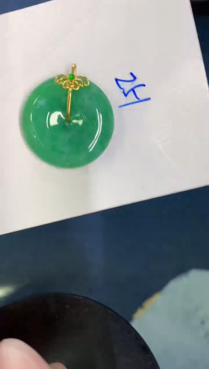 【闪购商品】翡翠颈饰18K金镶嵌000000000