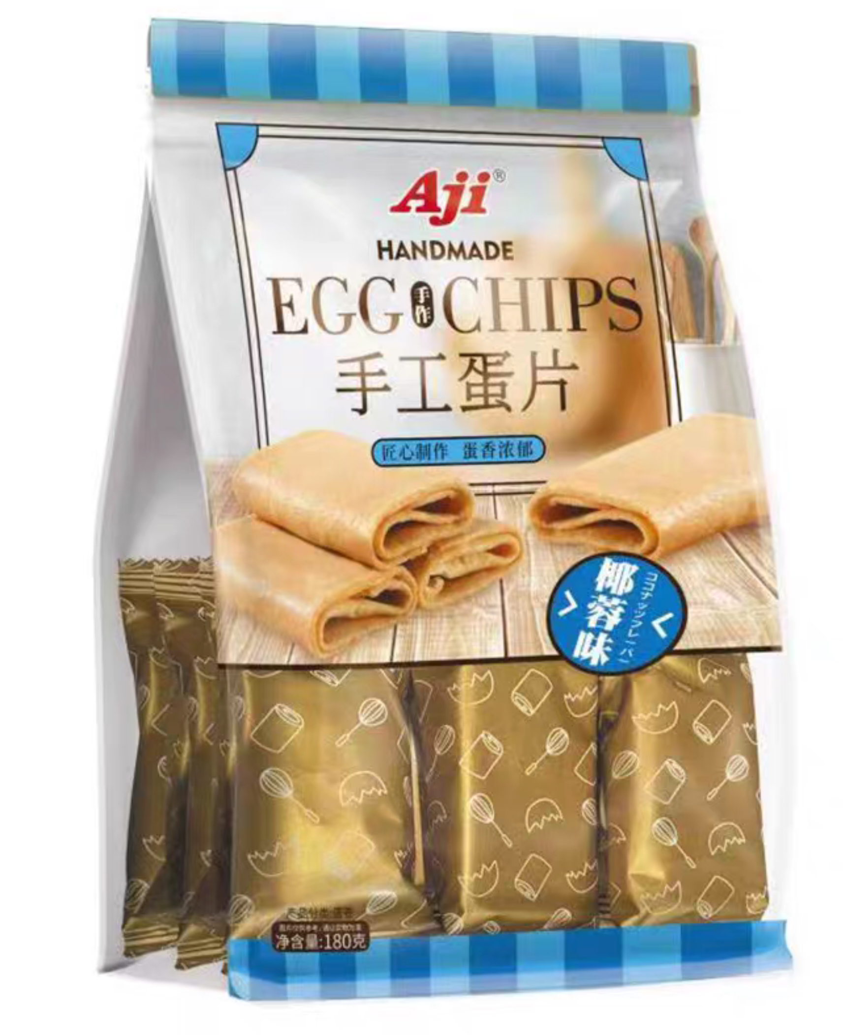 Aji手工蛋片 180g*3包【日期到25年8月21日】