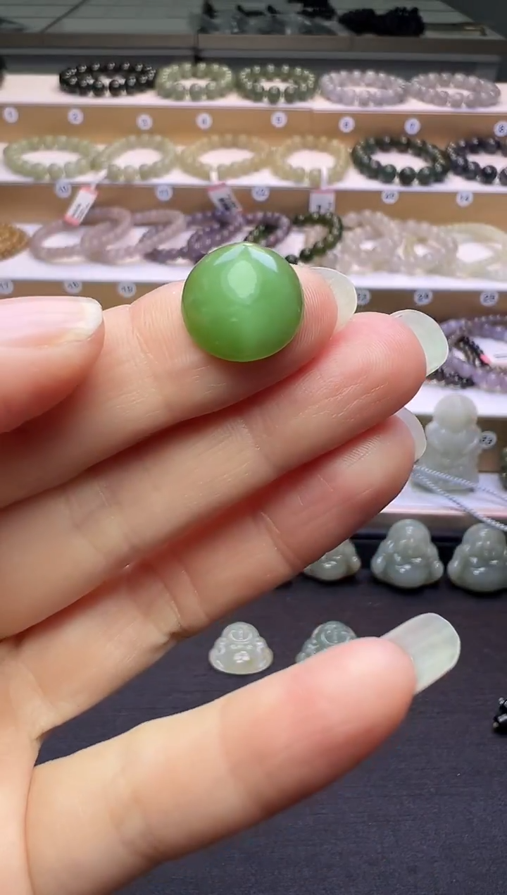 未镶嵌和田玉珠宝半成品127号链接有结构约卡13*14*6