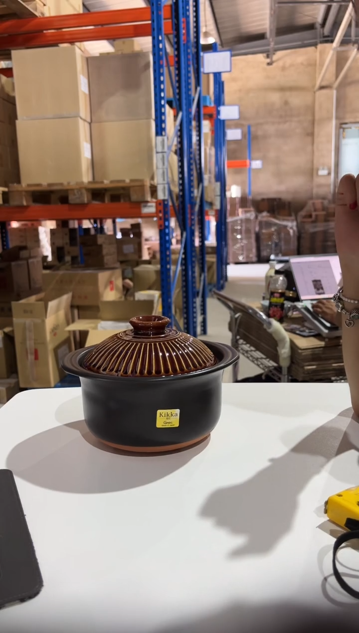 陶瓷菊花双盖1.1L     195-1611