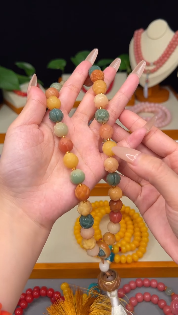 【闪购商品】白玉菩提吊坠一路生花