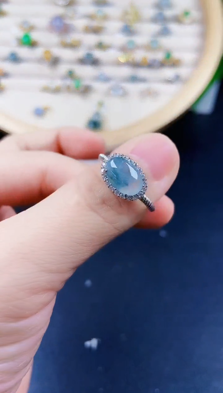 【闪购商品】翡翠戒指银S925镶嵌41442411