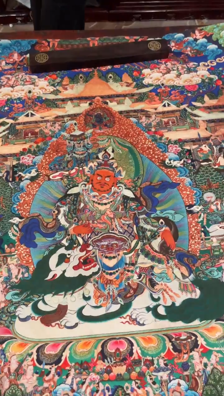 卷轴画手绘唐卡100