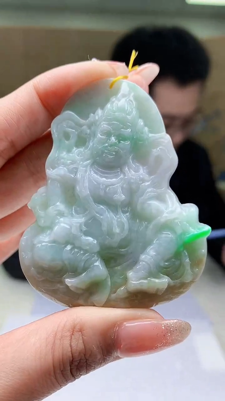 【闪购商品】定制翡翠未镶嵌5153MM-毛货挂件44