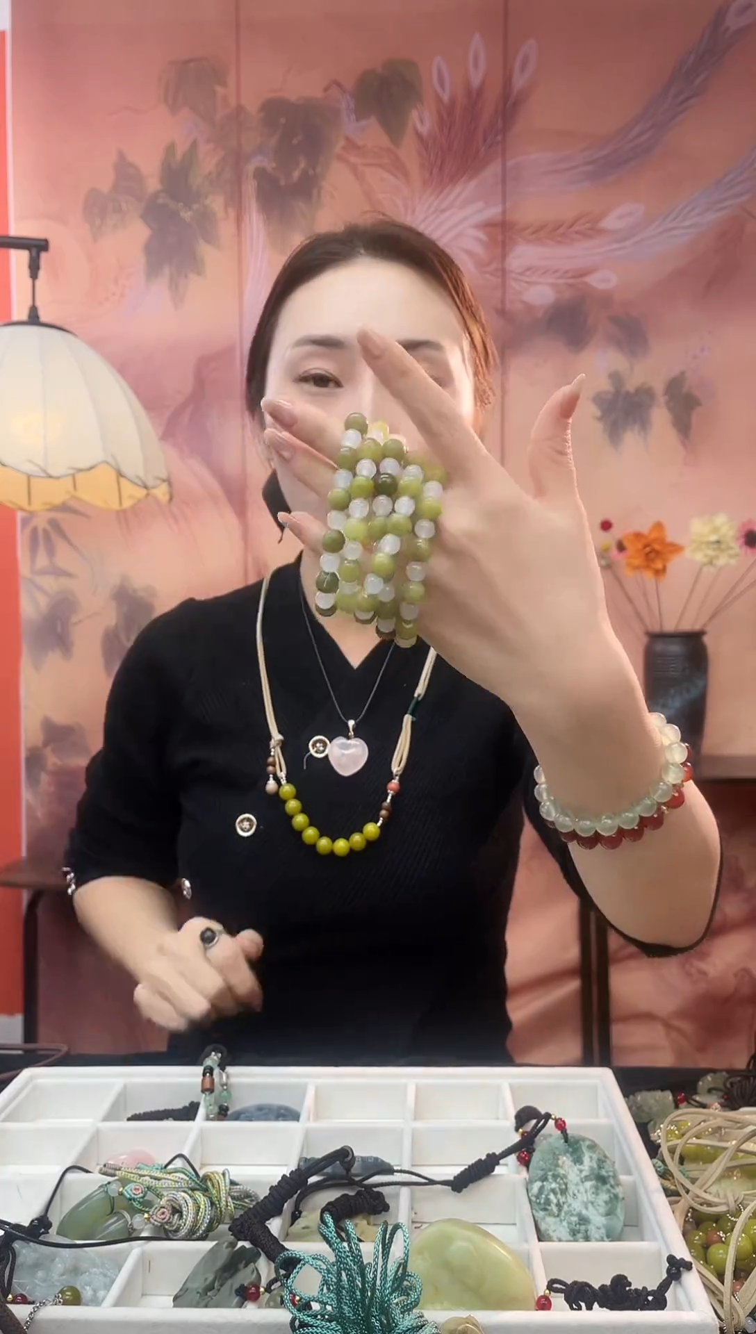 未镶嵌岫玉颈饰多样性发货其中发一