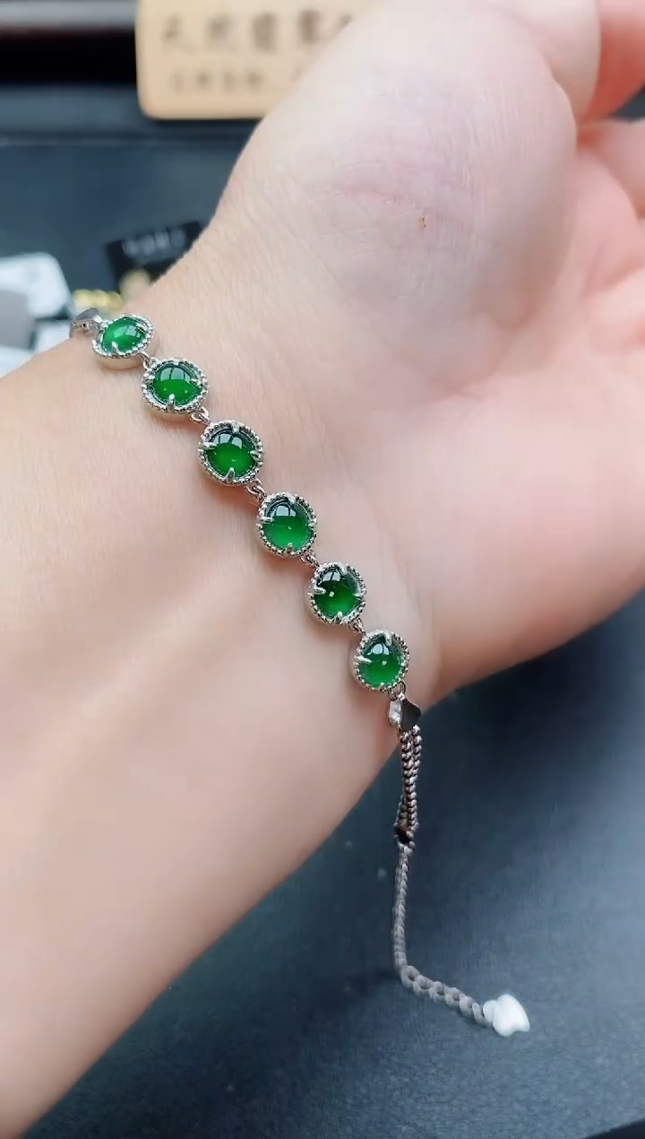 银S925镶嵌戒指翡翠1