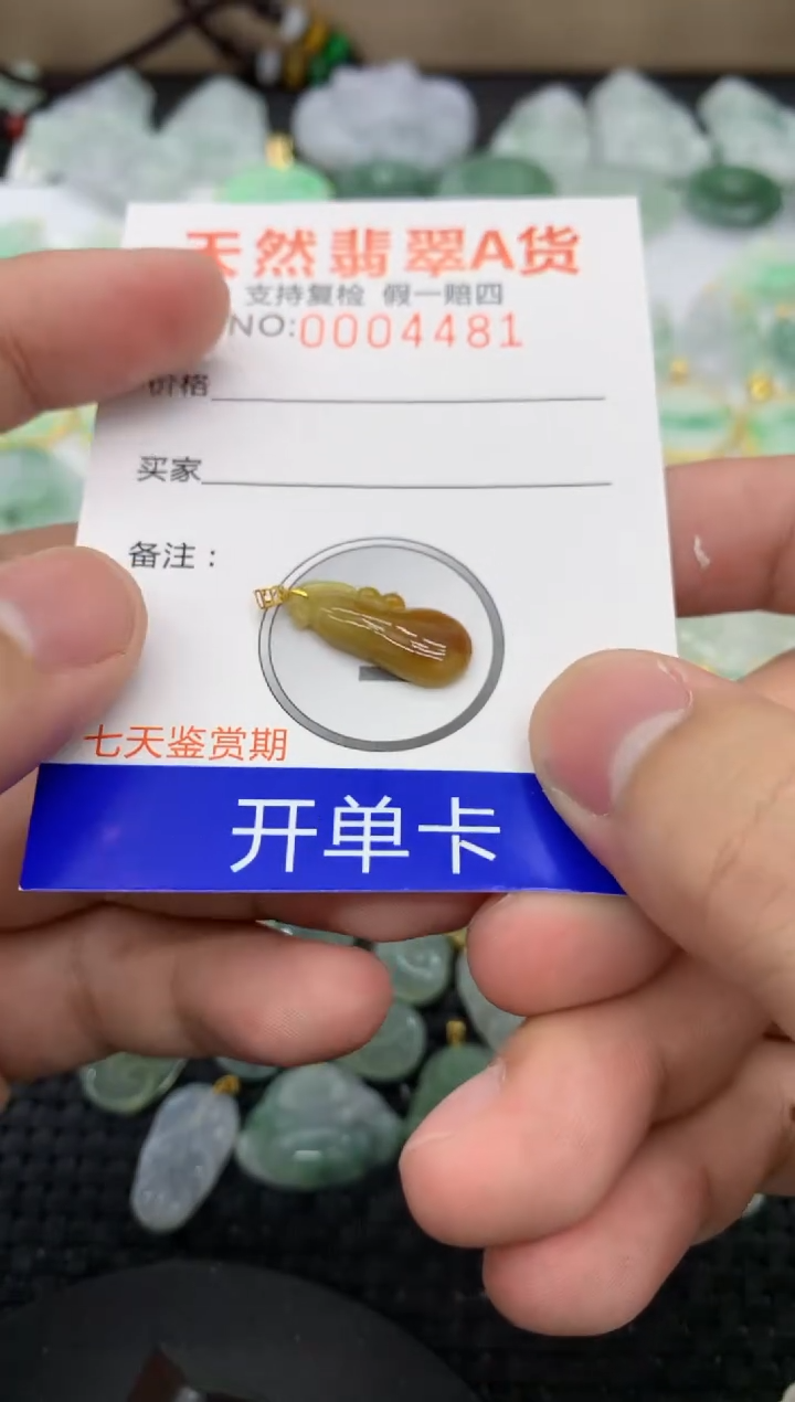 【闪购商品】翡翠颈饰18K金镶嵌1111111111