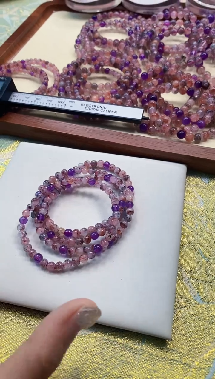 【闪购商品】水晶手串未镶嵌 超七黑加仑 多样性发一