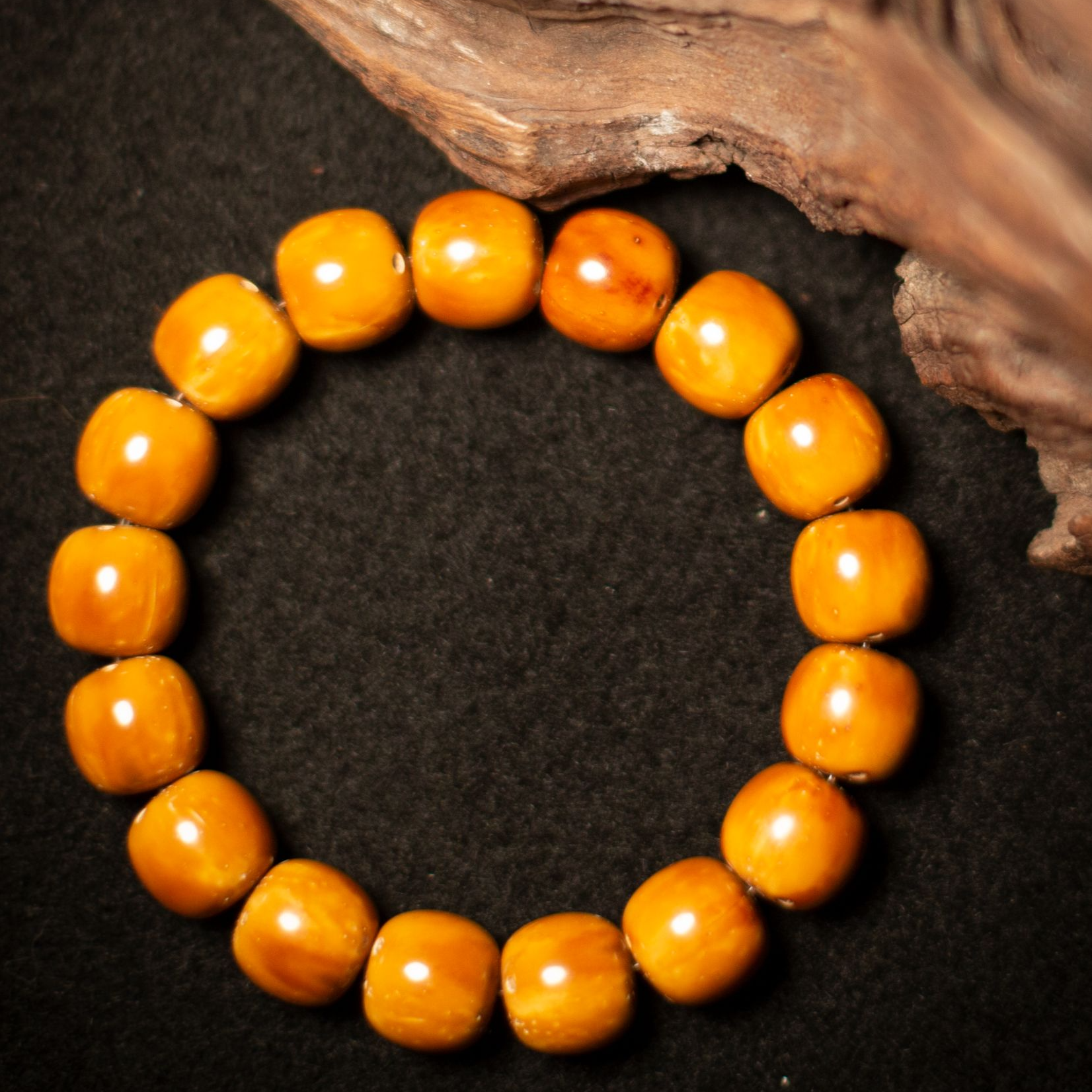 【元素造物】实心鼠紫金鼠油核13*14手串老型桶佛念珠手串手捻