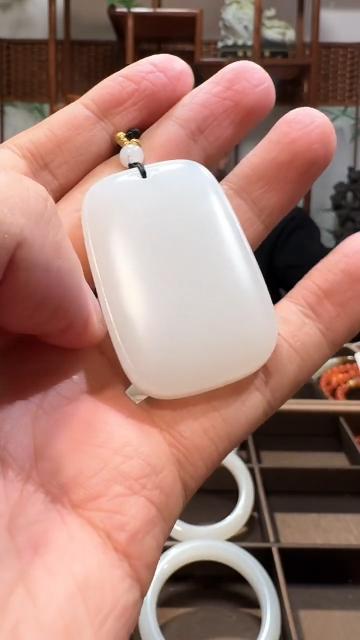 【闪购商品】和田玉吊坠未镶嵌1316平安牌