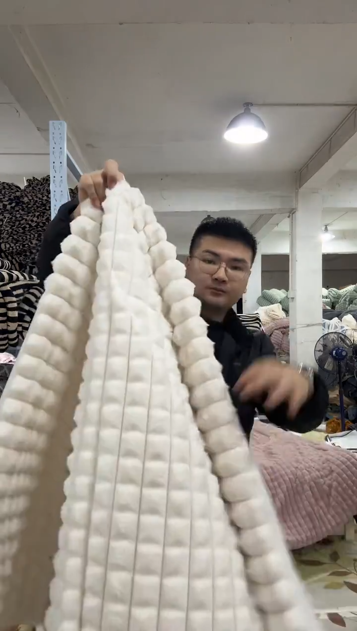 兔毛【高货兔兔被2x2.3米】外贸原单毛毯拍完现场打开看