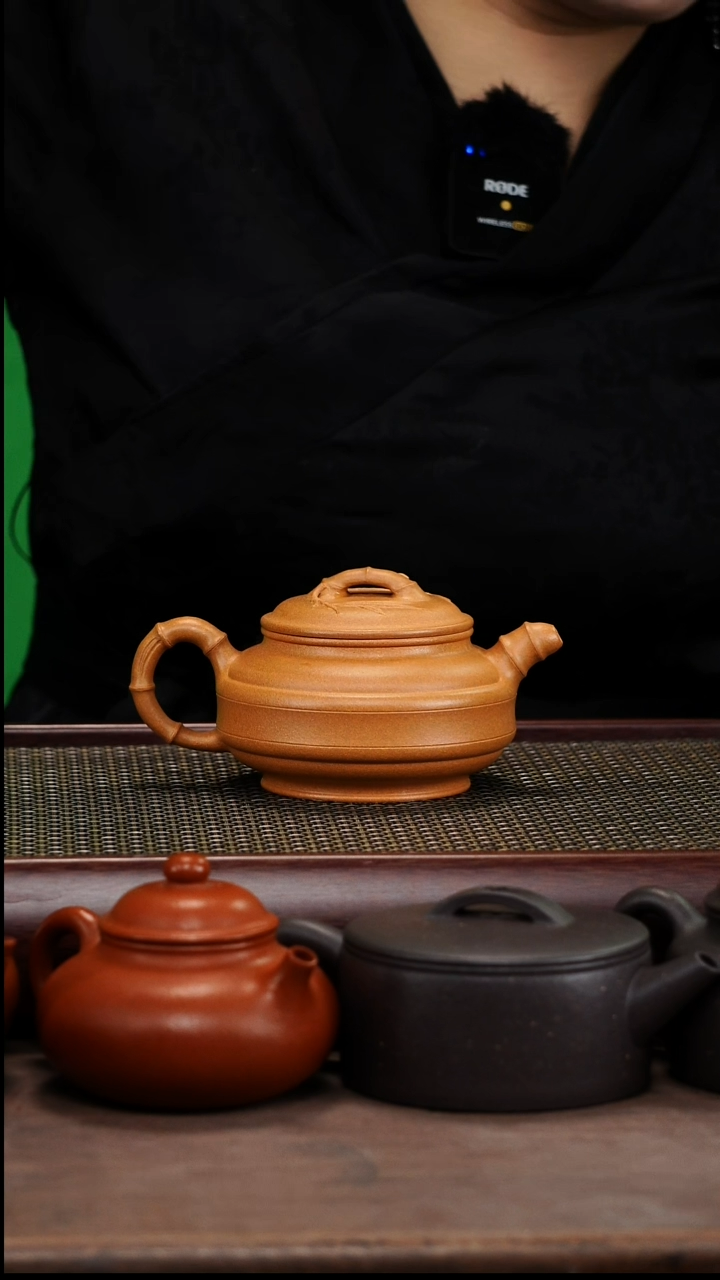 【闪购商品】紫砂茶壶全手零添加黄金段竹鼓壶