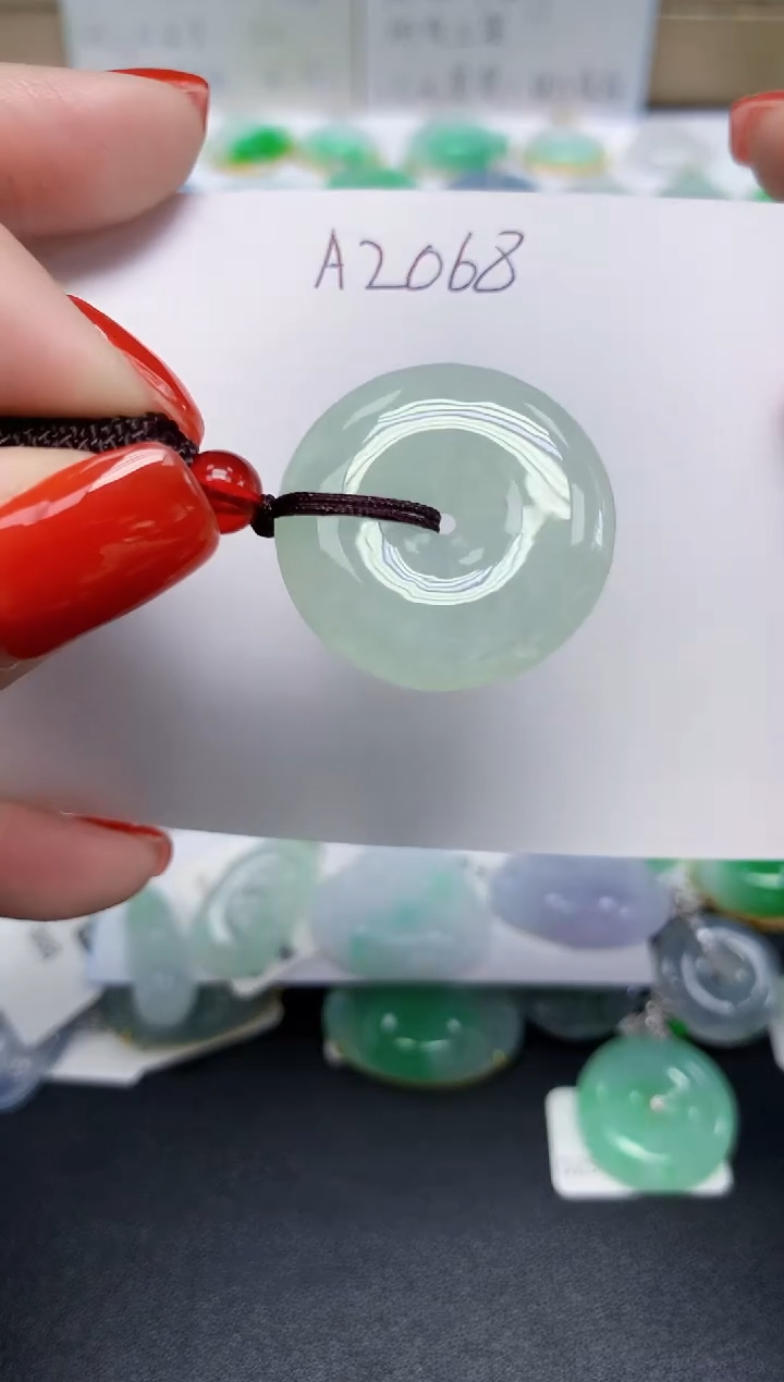 颈饰未镶嵌翡翠天然缅甸翡翠A货翡翠百元以上9元证书费自理