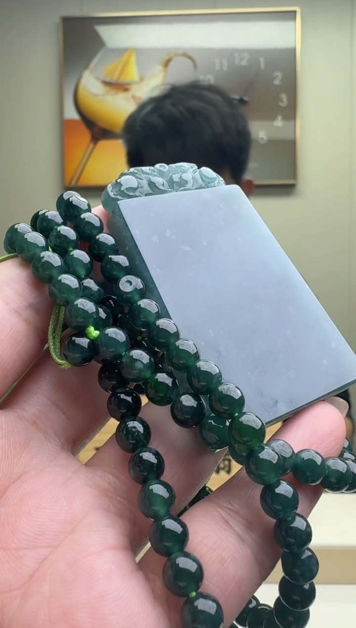 颈饰未镶嵌翡翠天然A货翡翠 多样性随机发其一