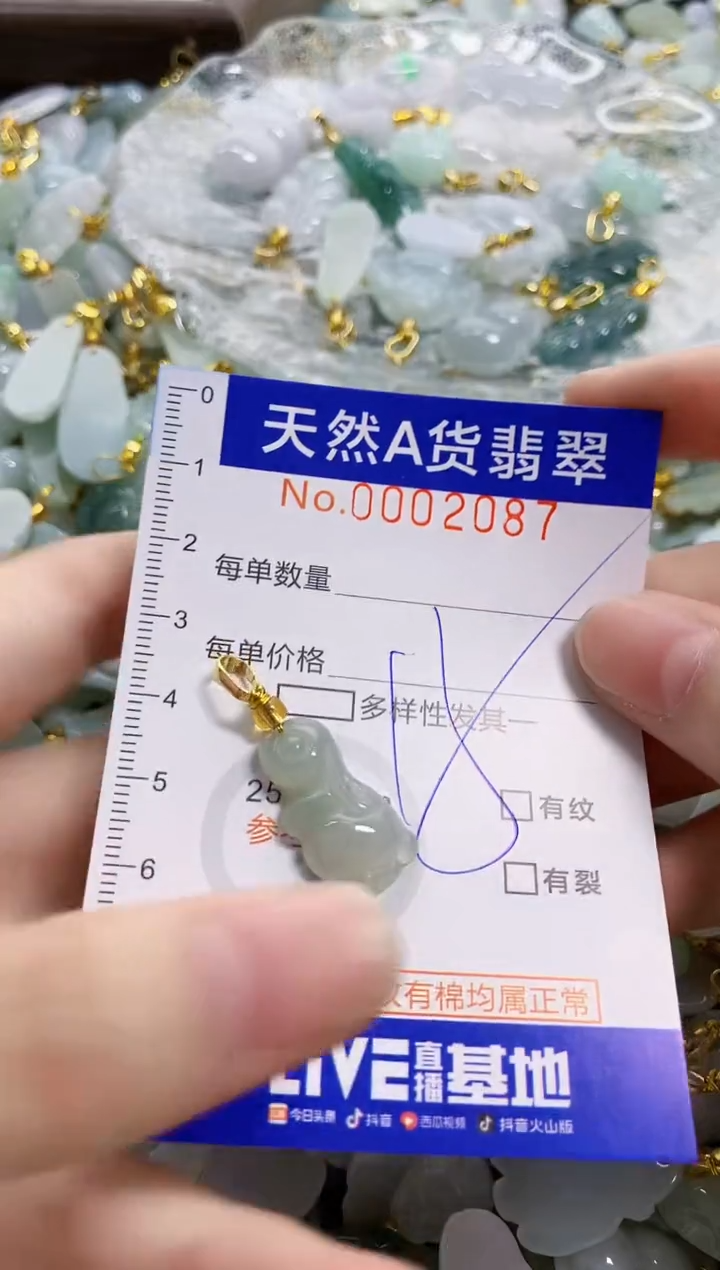 颈饰未镶嵌翡翠天然A货翡翠
