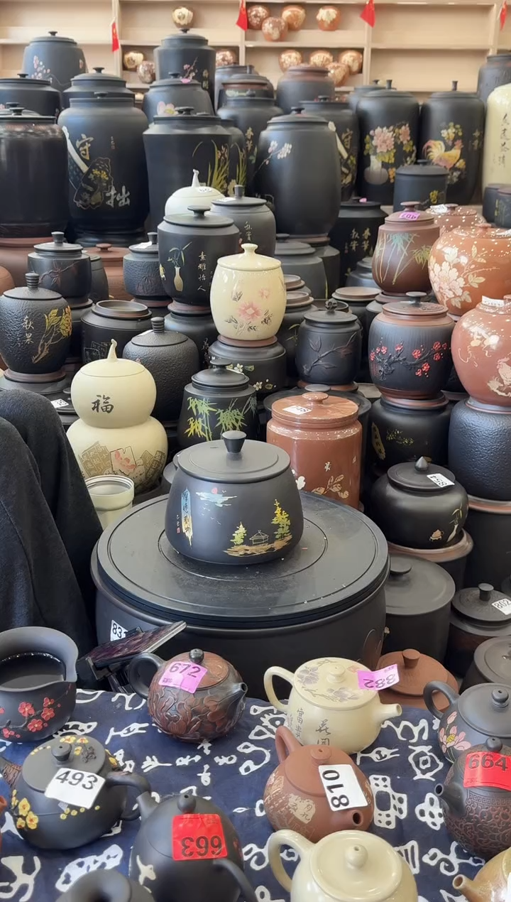 罐瑕疵茶叶罐   865  石瓢彩填 