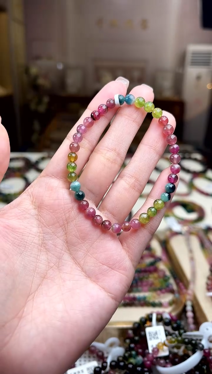 【闪购商品】/未镶嵌碧玺5mm+碧玺单圈多样性发货