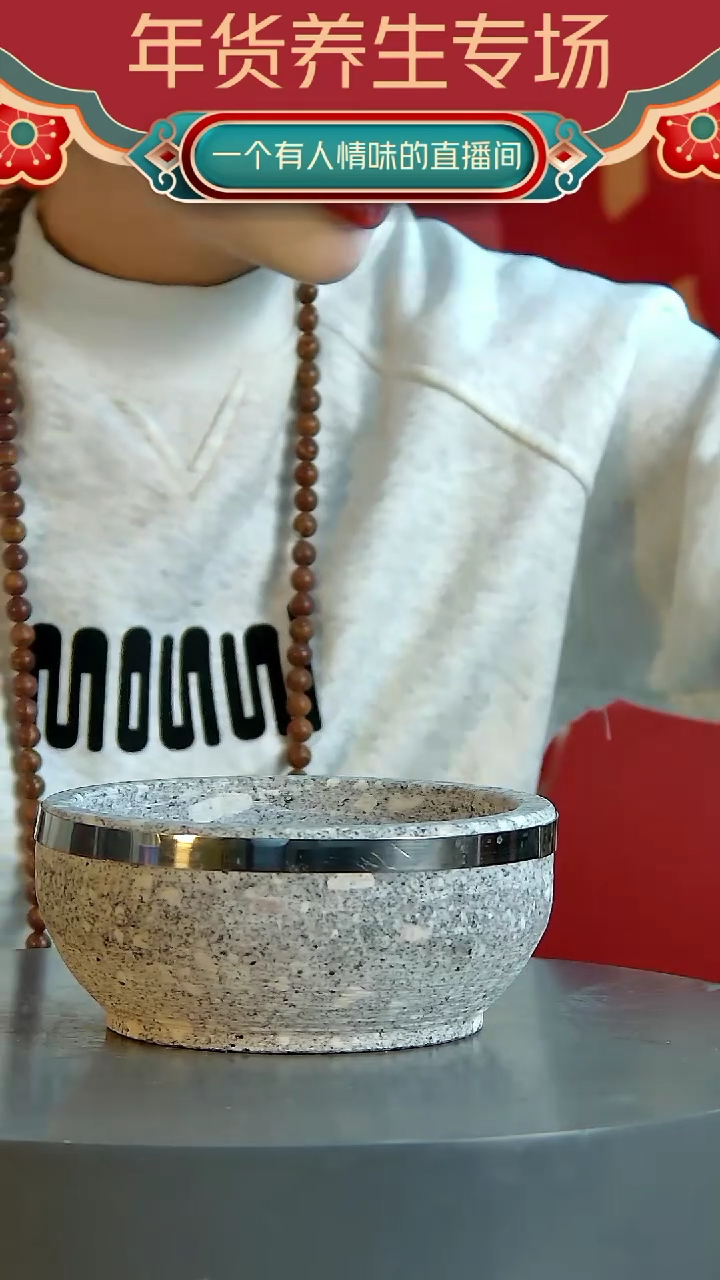 【闪购商品】摆件泗水砭石疗养院麦饭石大锅