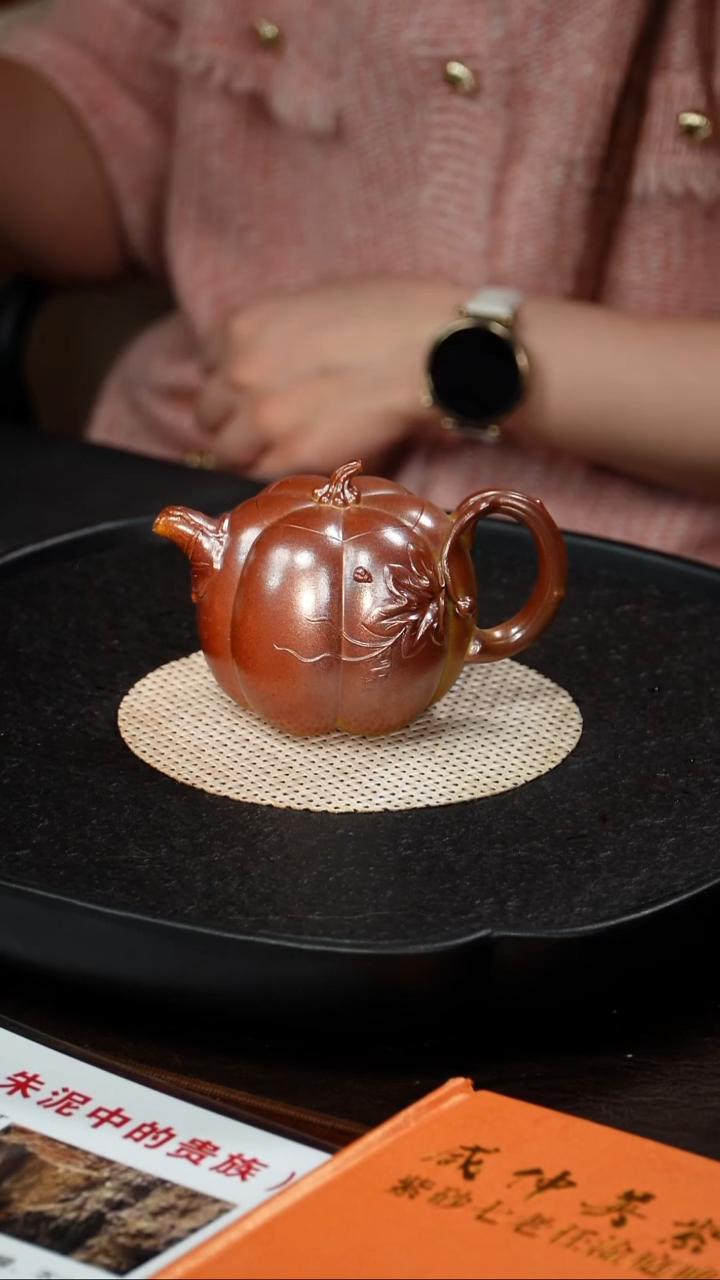 茶壶紫砂杨美君 南瓜135 段泥柴烧 250毫升   