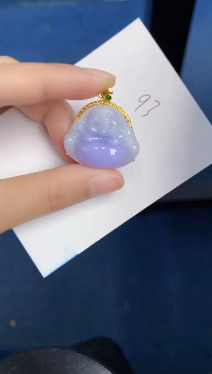 【闪购商品】翡翠颈饰18K金镶嵌000000000