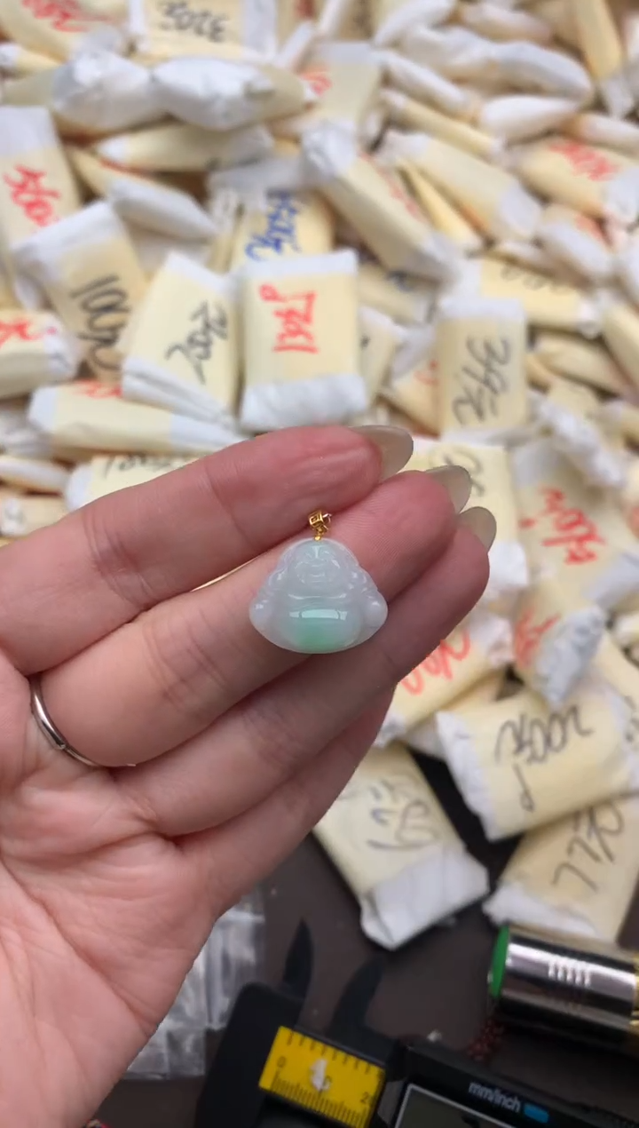 【闪购商品】翡翠挂件18K金镶嵌   一  