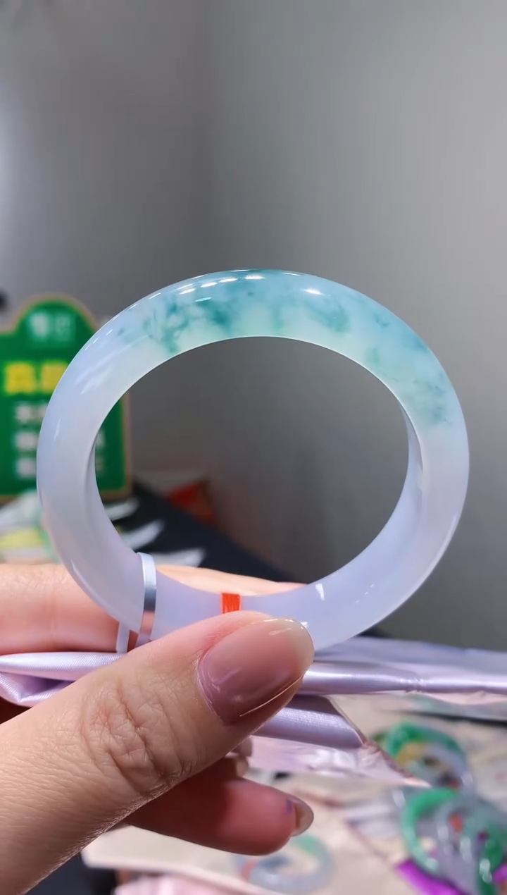 未镶嵌手镯翡翠- k7 天然缅甸A货翡翠54.8正圈