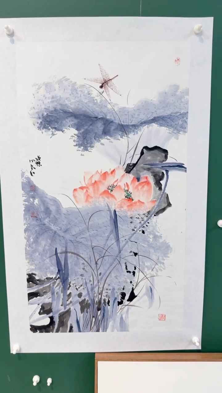 国画王成栋带合影