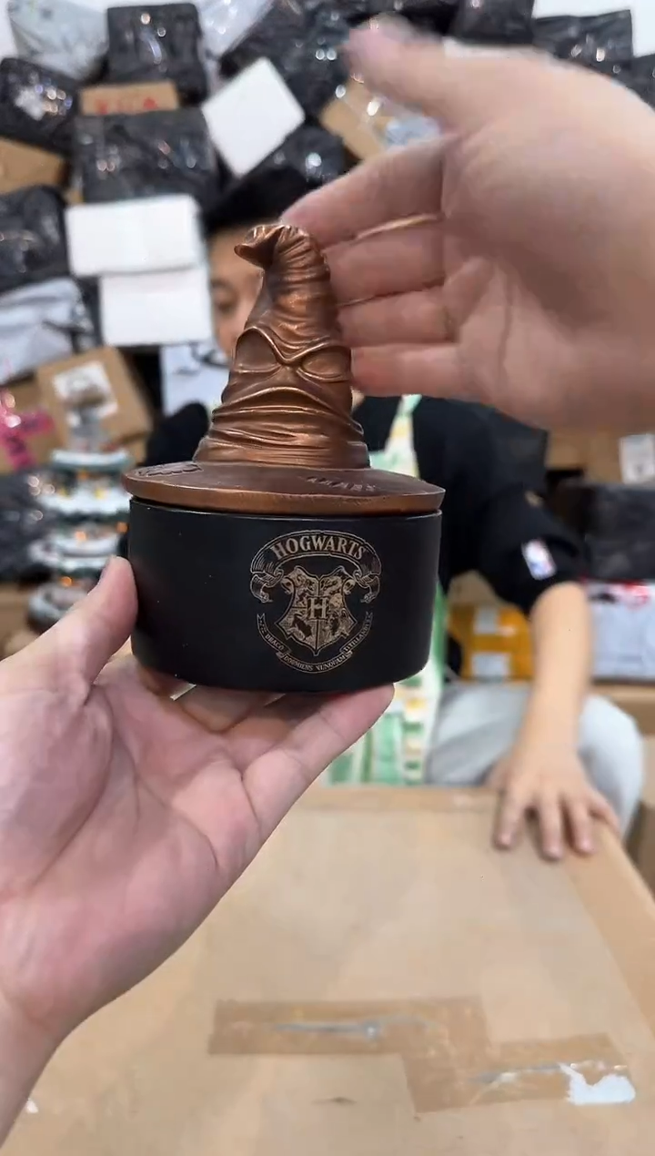 瓷片分院帽首饰盒