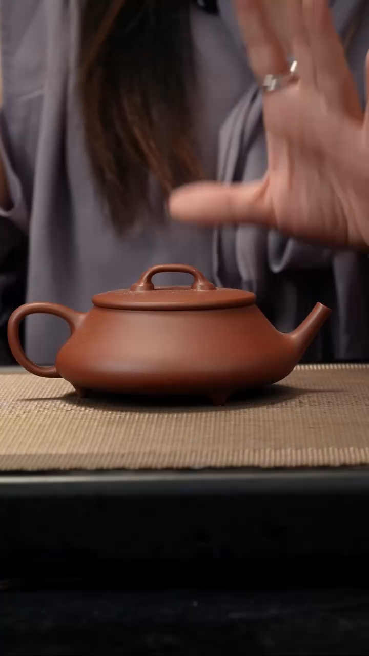 茶壶紫砂红泥亦瓢点汤200c