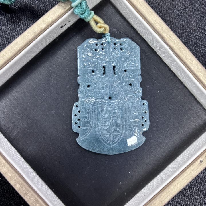 翡翠A货危料小小的人吊坠拍一个发一个多样性发货62*42*4-551375