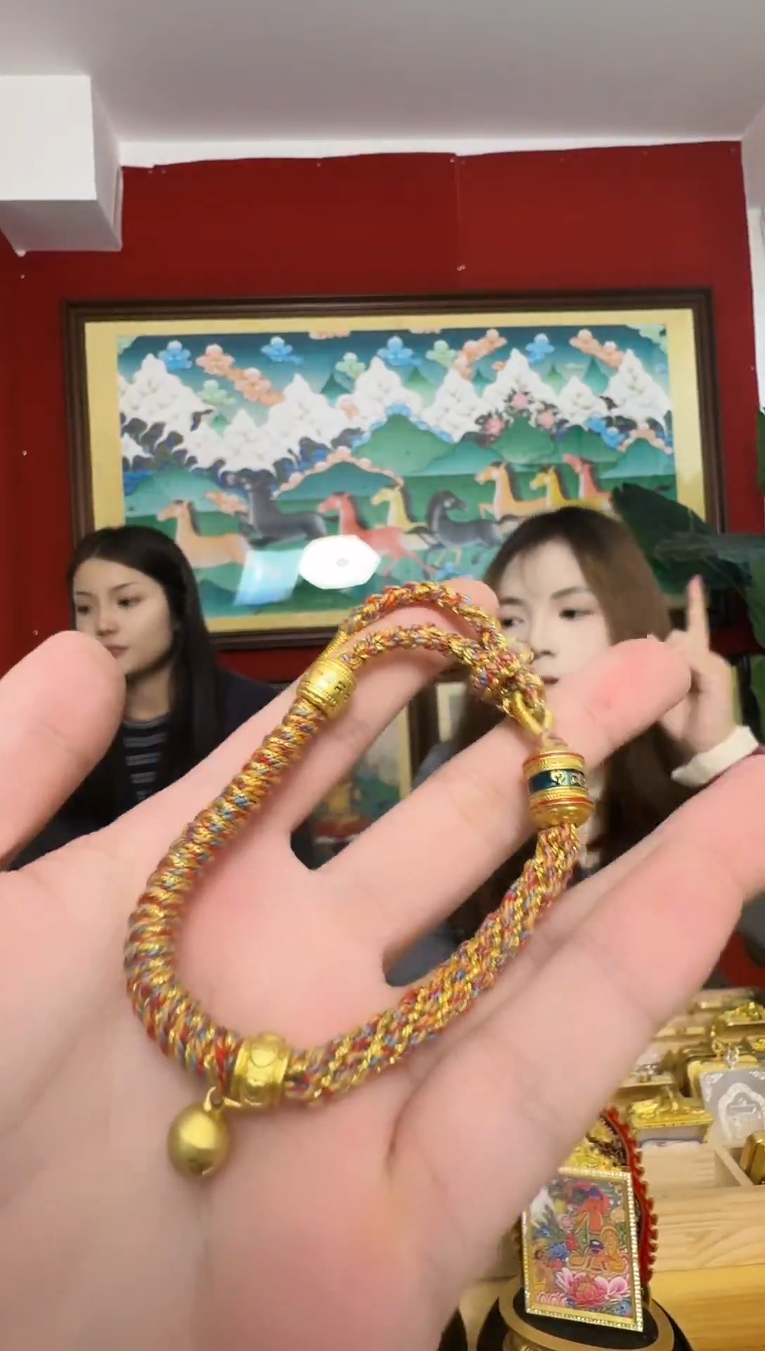 吊坠编织手绳-热贡纯手绘