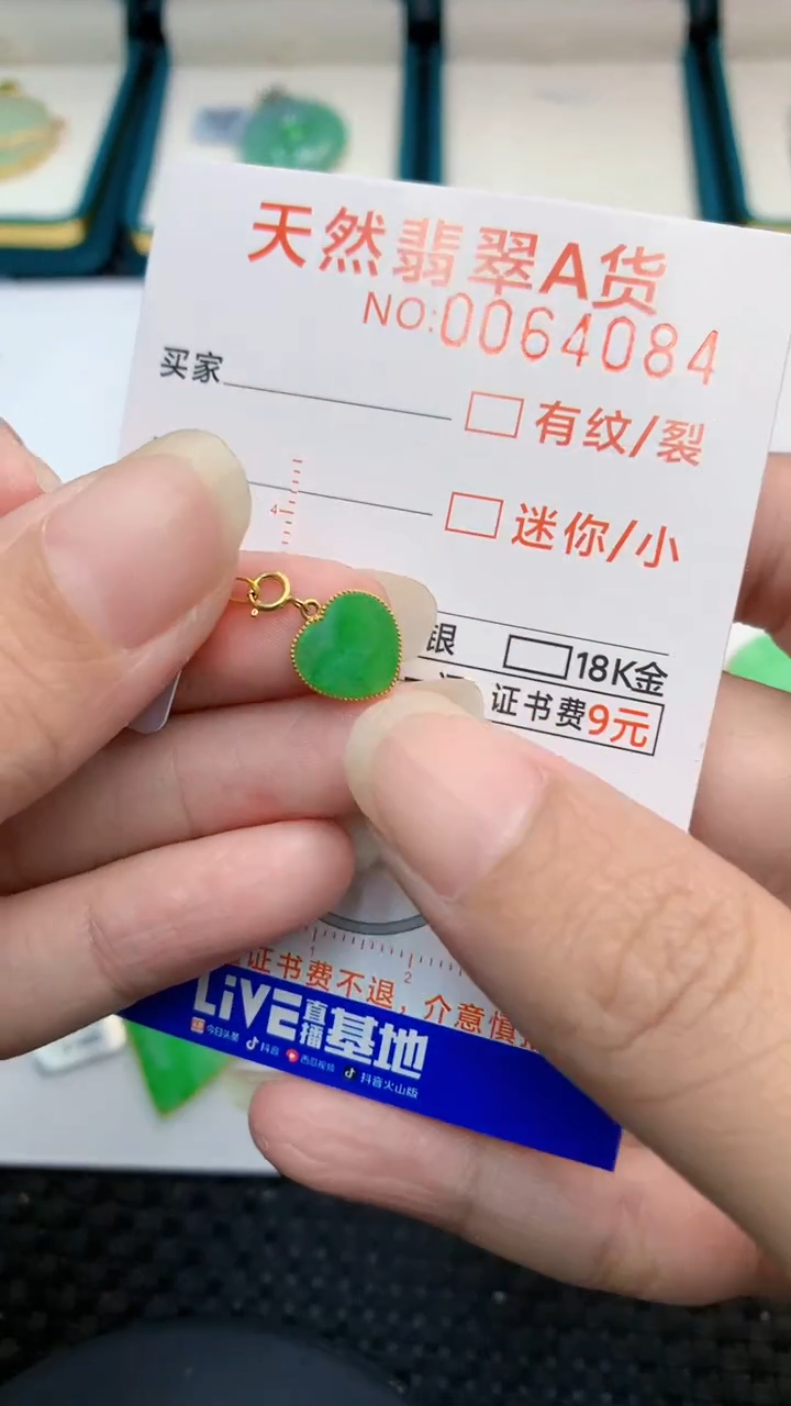 【闪购商品】翡翠颈饰18K金镶嵌            8