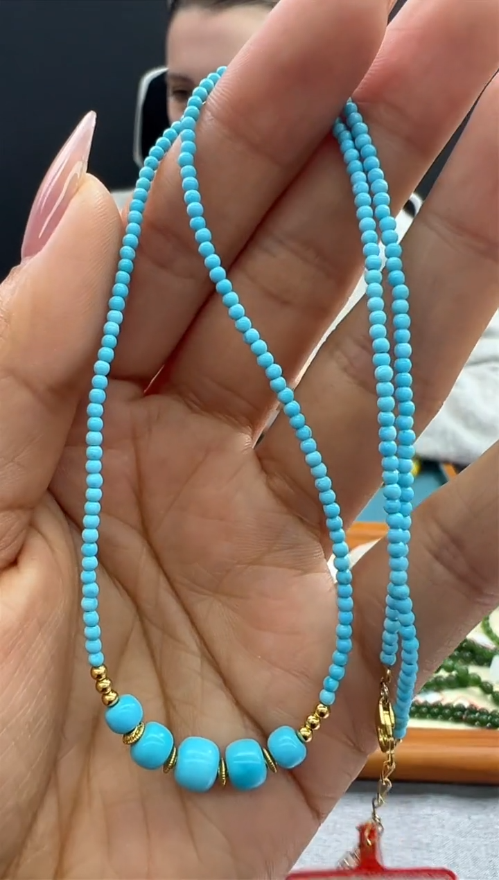 【闪购商品】绿松石颈饰未镶嵌102秒拍号