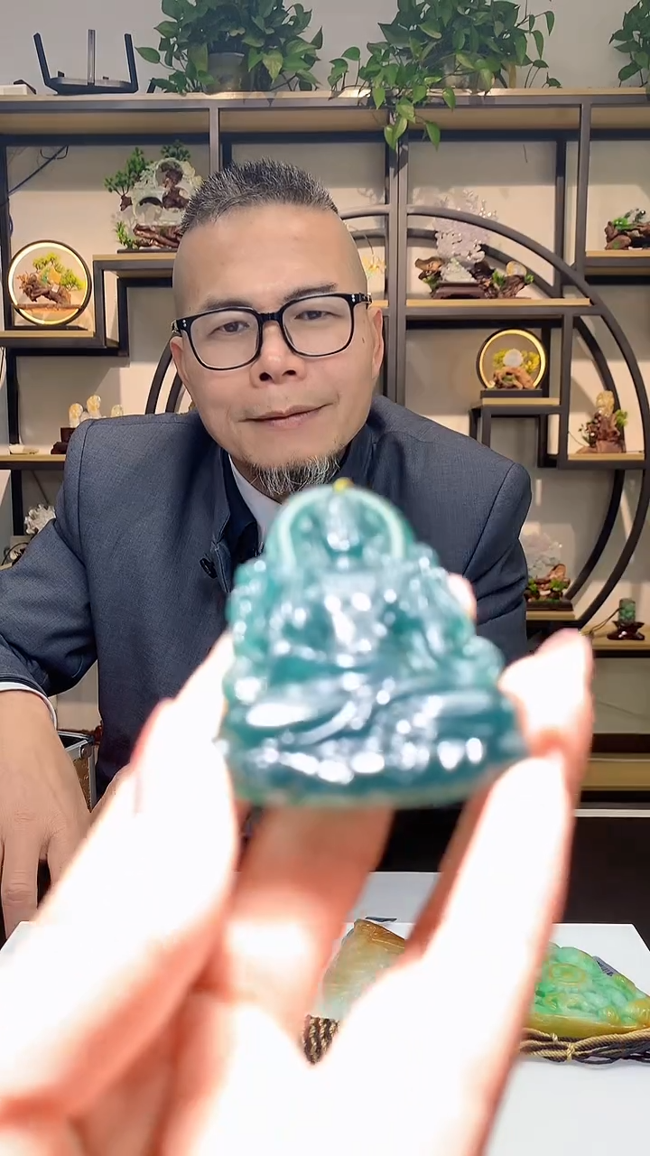 【闪购商品】定制翡翠未镶嵌1063hm-毛货挂件26