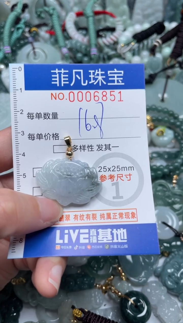 【闪购商品】翡翠颈饰未镶嵌00..6851