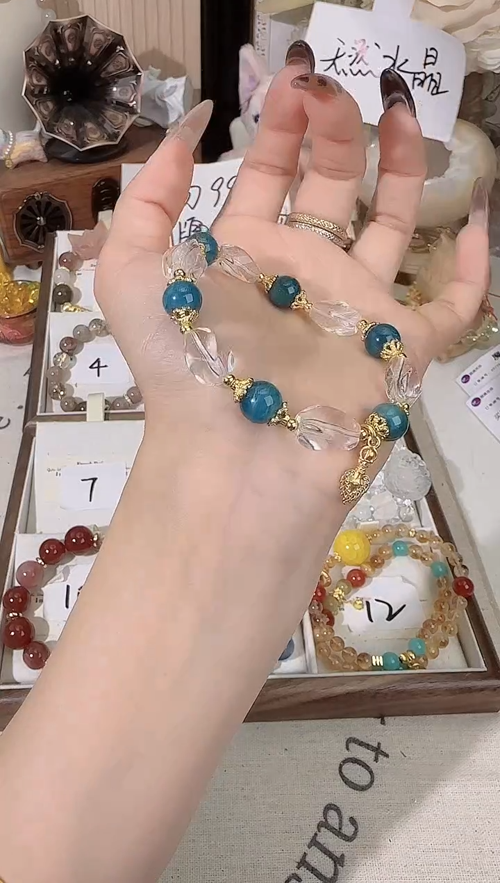 未镶嵌手链水晶单圈白水手串