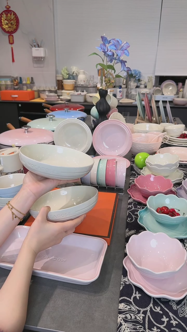 【闪购商品】瓷【2个装】炻彩深盘20cm-松露白