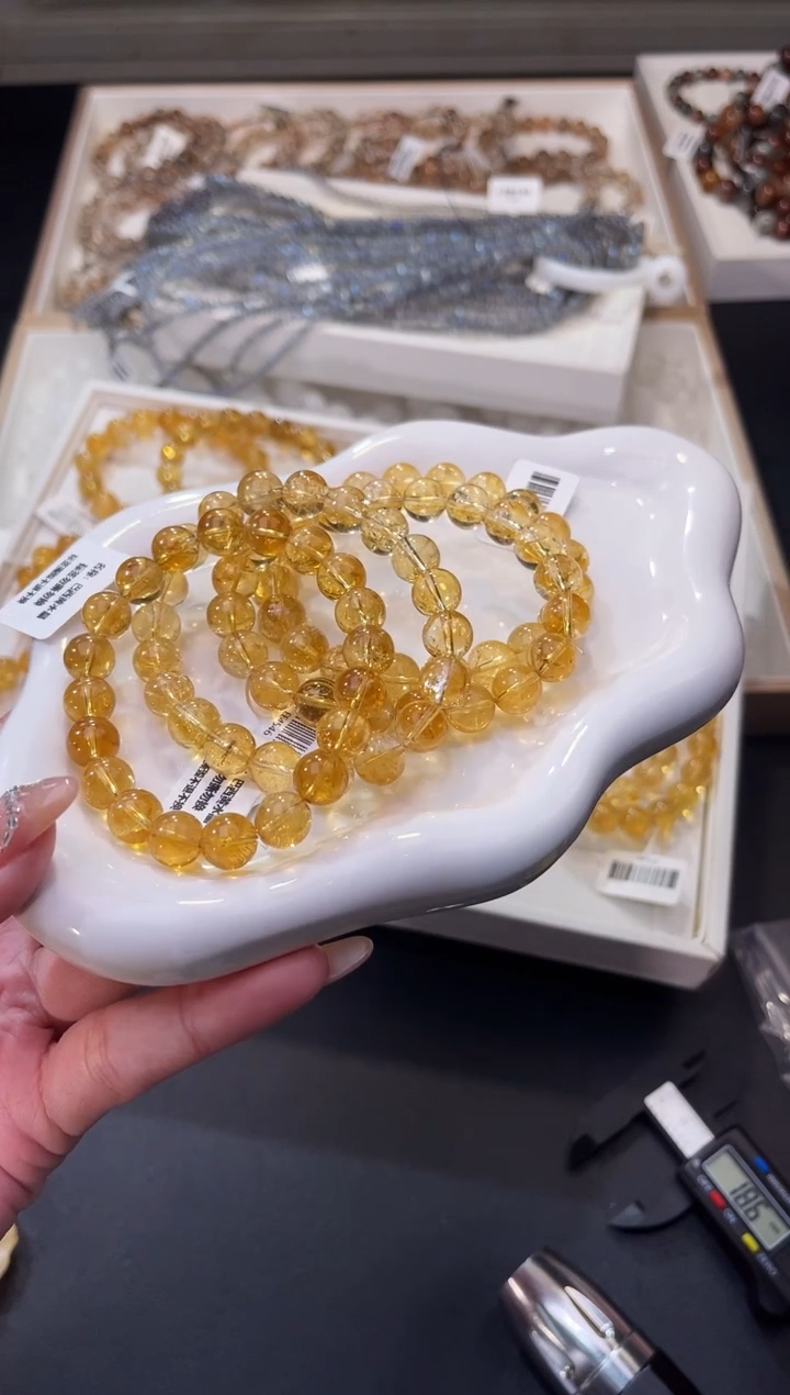 【闪购商品】水晶/未镶嵌巴西黄水晶9mm/多样性发一