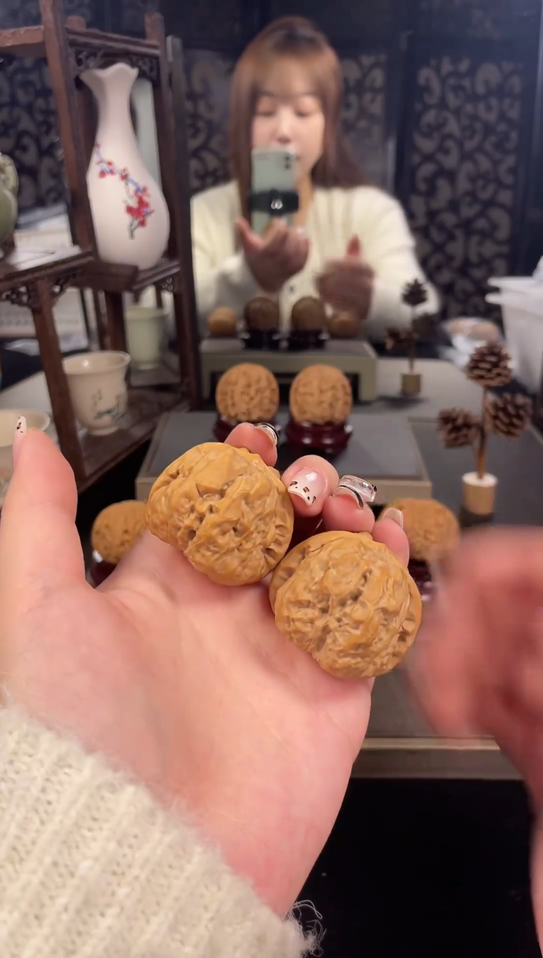 【闪购商品】文玩核桃把件蛤蟆头40尺-12