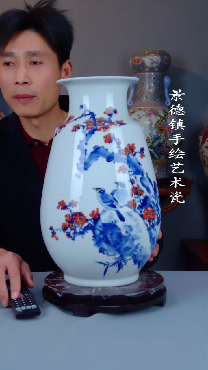 摆件陶景德镇手工手绘陶瓷摆件25