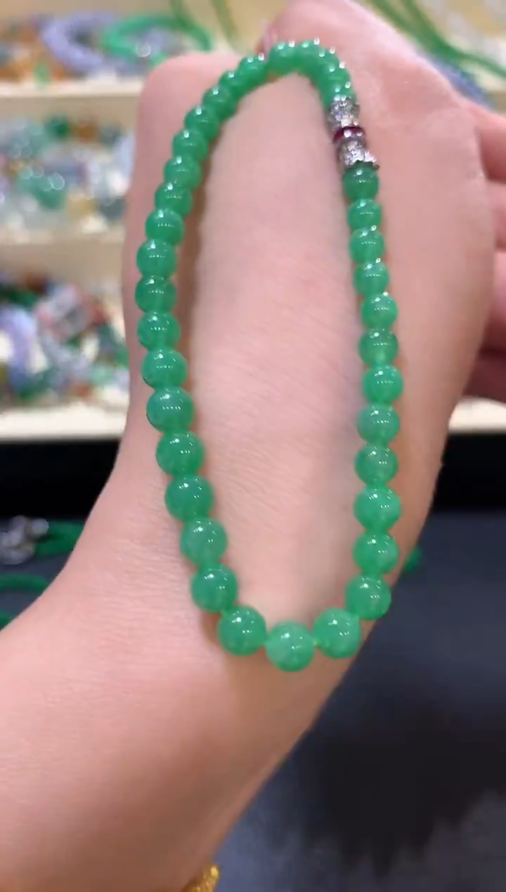 未镶嵌手串翡翠m146