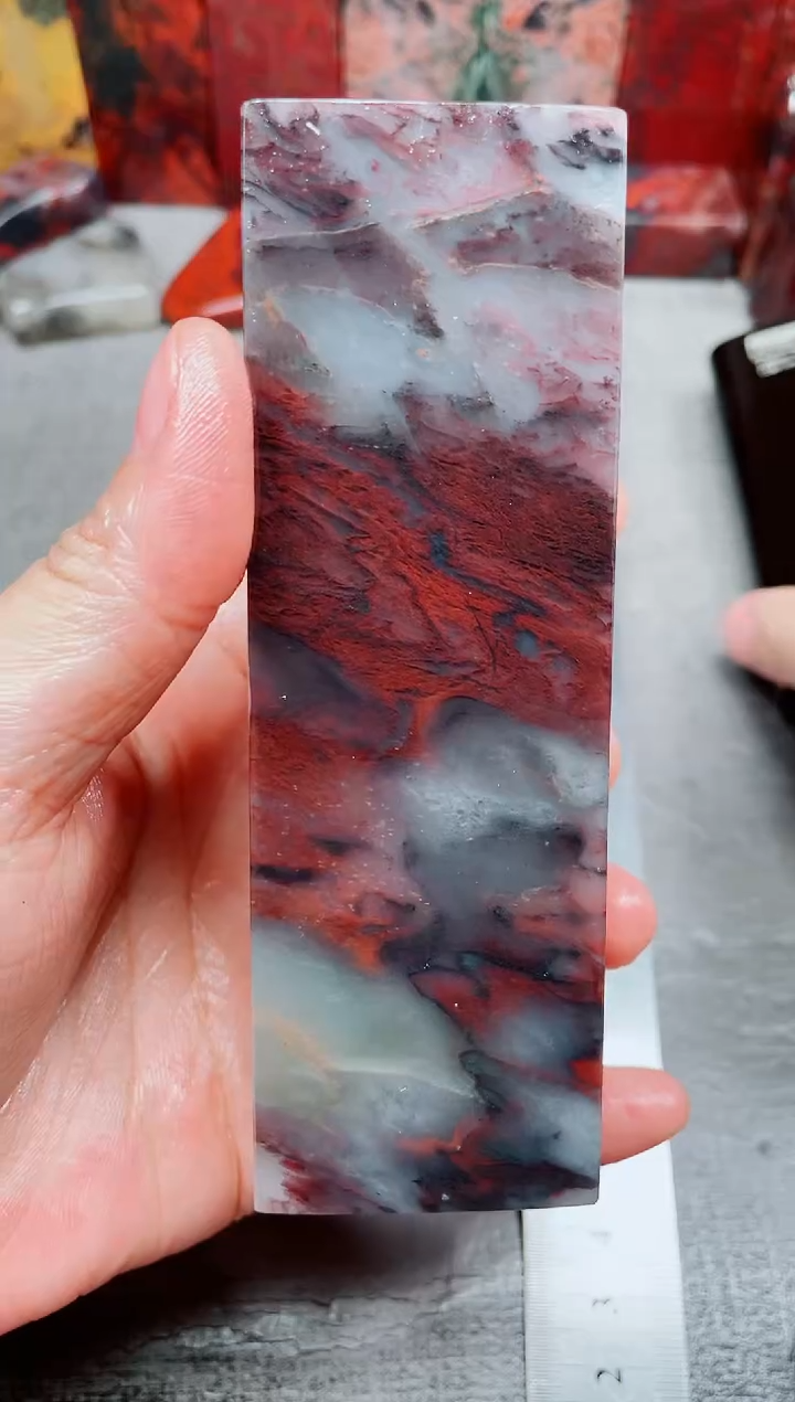 桂林鸡血玉素章--25