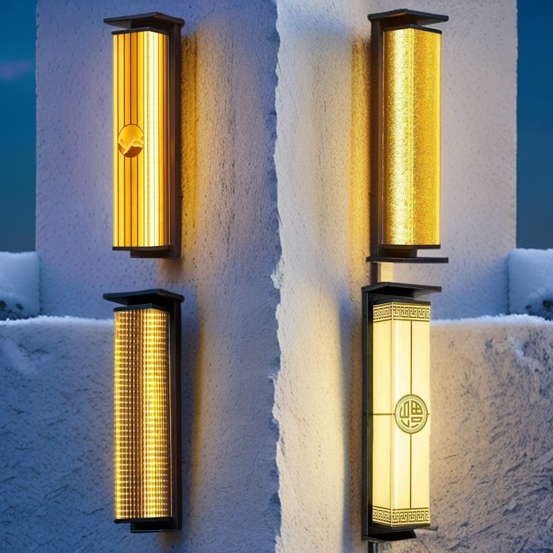 【买一送一】太阳能户外壁灯庭院灯现代柱子大门简约别墅庭院灯防水