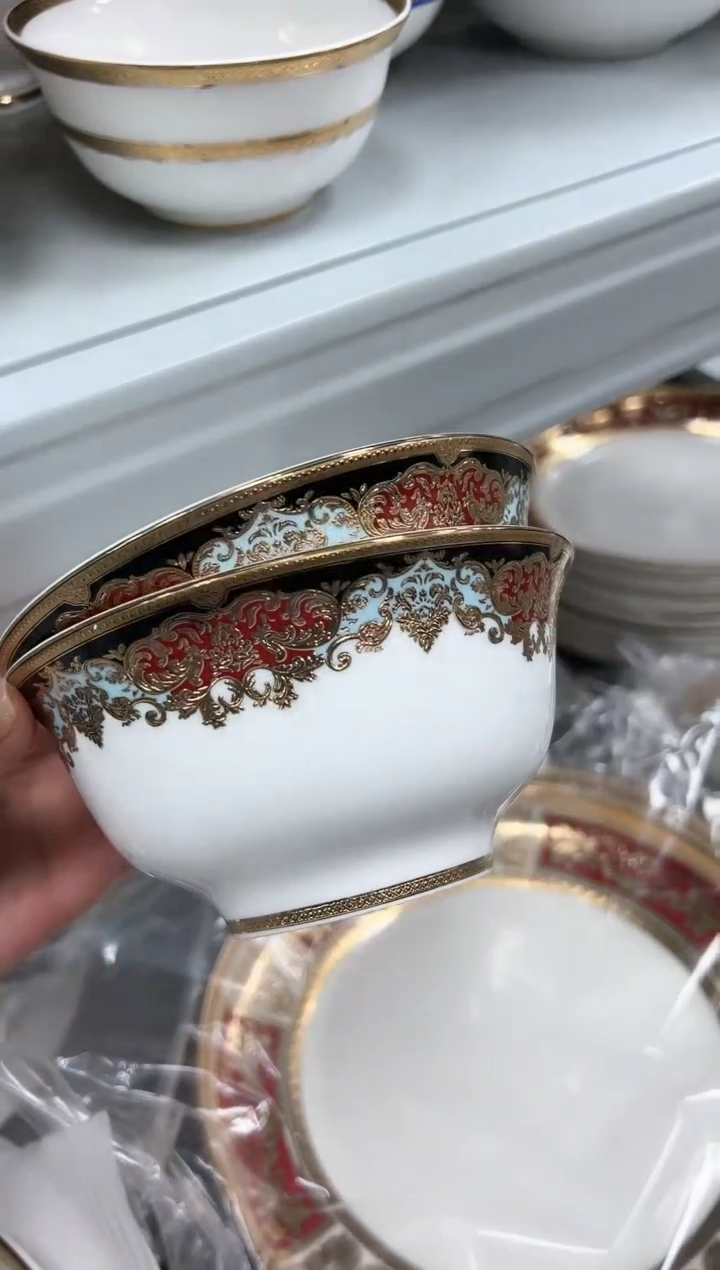 【闪购商品】瓷片5.5英寸面碗 2个打包 微瑕