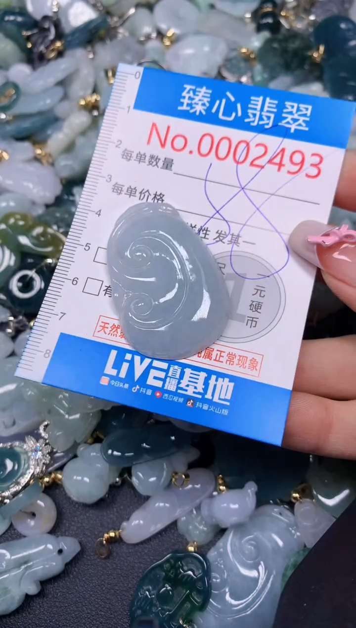 【闪购商品】翡翠颈饰未镶嵌含绳0002493