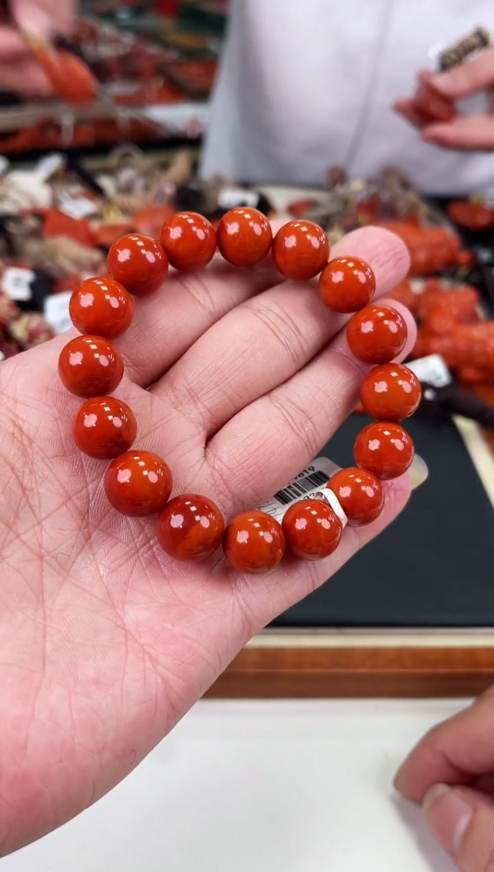【闪购商品】南红玛瑙瓦西手串13+未镶嵌一个/条